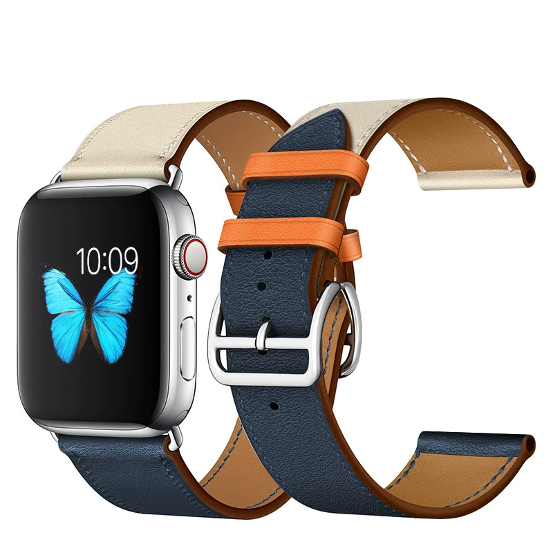 hermes-leather-strap-blue-white-and-orange